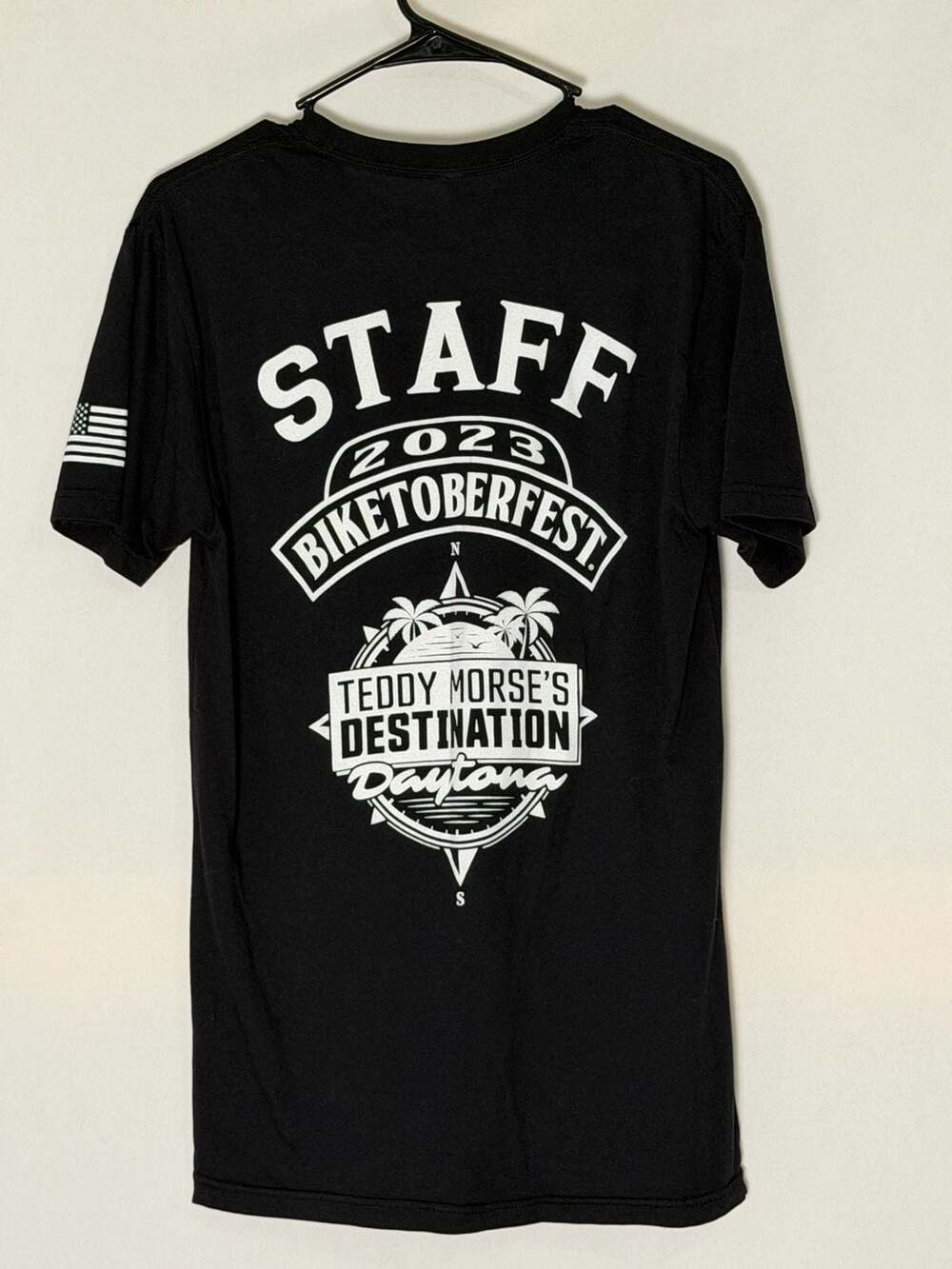 Next Level Apparel Biketoberfest 2023 Destination Daytona Staff T-Shirt Medium